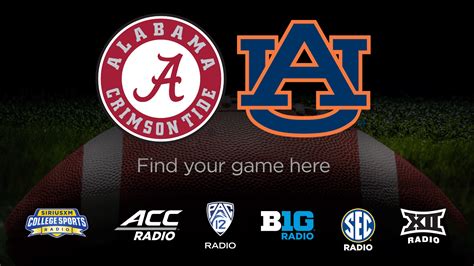 alabama vs auburn on sirius radio|sirius xm college football live.